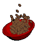 animated jumping bowl of food