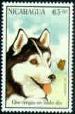 nicaragua malamute stamp