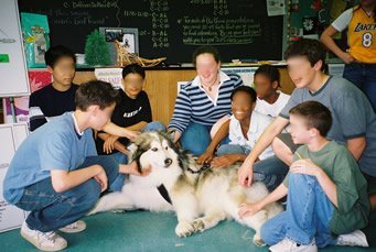 Visiting a classroom